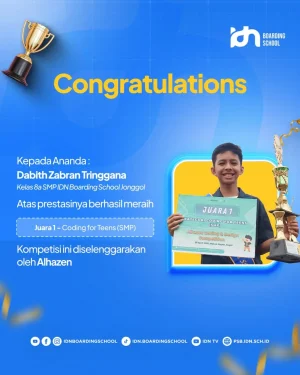 Boarding School Islami Terbaik: Dabith Juara 1 di AI Fest x Alhazen