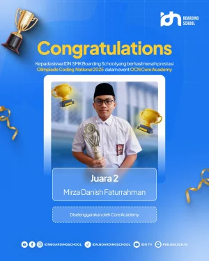 Boarding School Islami Terbaik : Mirza Juara 2 Coding Nasional